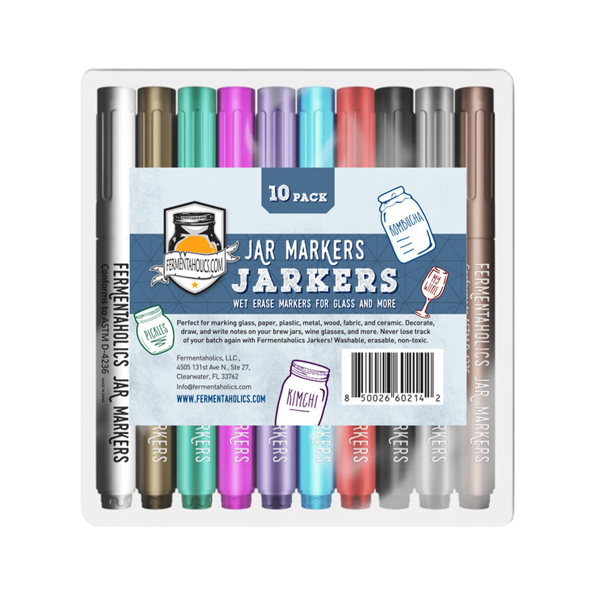 Jarkers Wet Erase Glass Markers - Fermentaholics